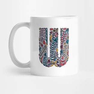 Tropical Letter W Mug